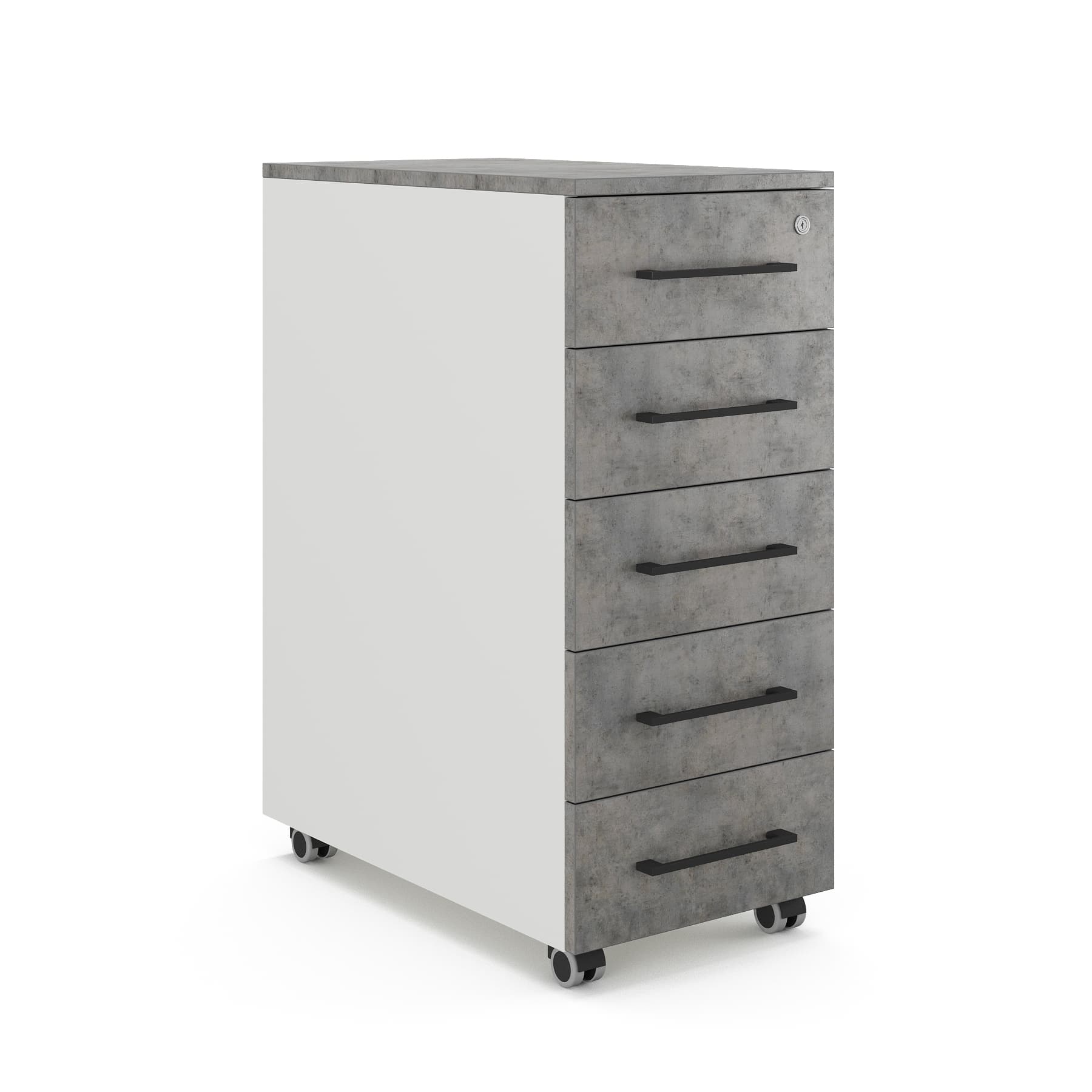 Тумба мобильная Kobor TМ5-40/50 white/chicago