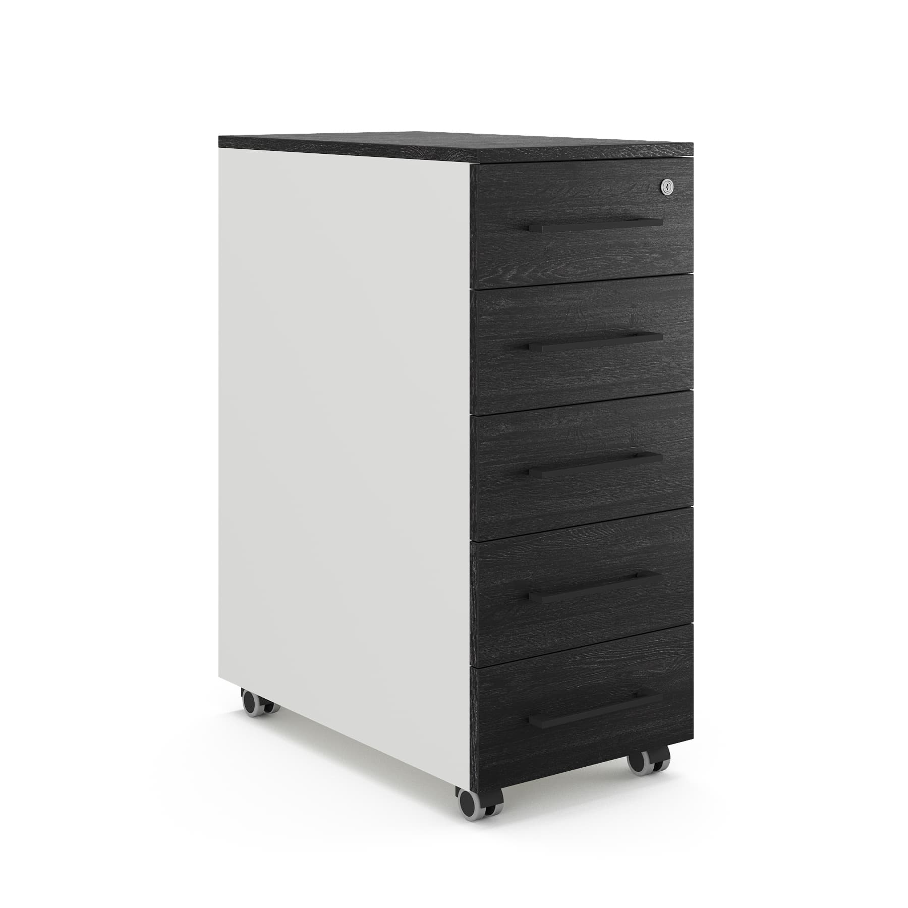 Тумба мобильная Kobor TМ5-40/50 white/wood