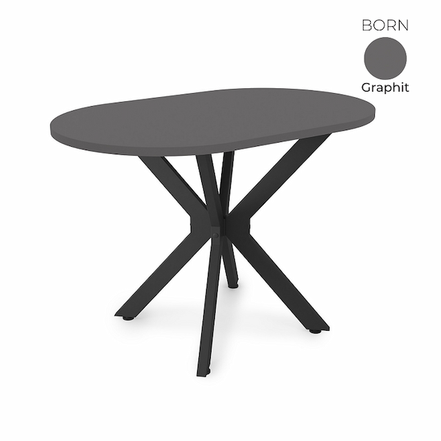 Стол обеденный овальный Алсав 21BORN-O.1100 Grafit
