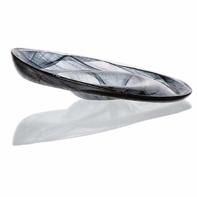 Тарелка ARDACAM Ola ARD 2096.43 d 21 см h 6 см (стекло, цвет / декор бело-черный)