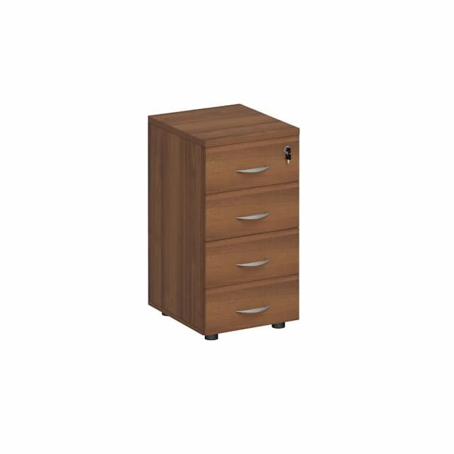Тумба приставная 4-х ящичная с замком Юнитекс Комфорт КФ К.311 ОФ (40x45x75) французский орех
