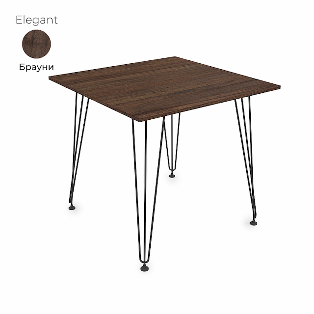 Стол обеденный квадратный Алсав 21Elegant.008 Brauni