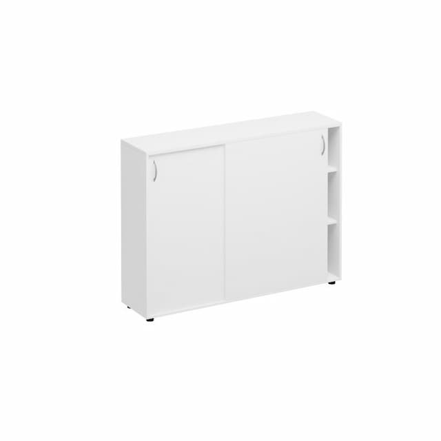 Шкаф-купе средний Юнитекс Комфорт КФ К.524 БП (154x38x115.6) белый премиум