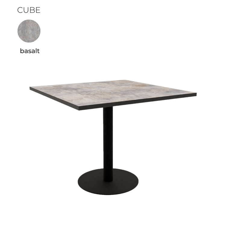 Стол обеденный квадратный Алсав 21CUBE.009 Basalt