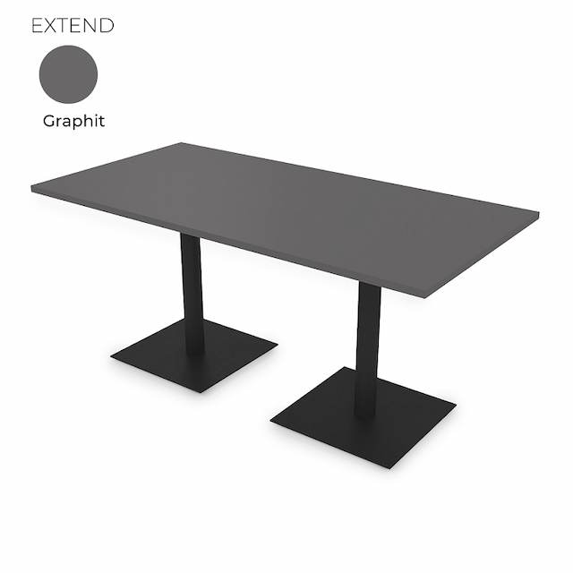 Стол на 2-х опорах Алсав 21EXTEND.160 Grafit